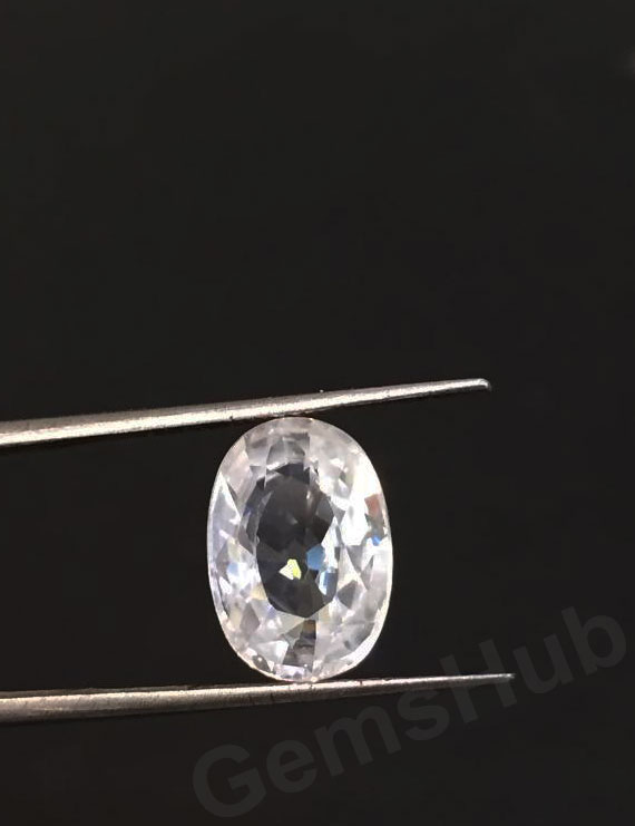 4.89 ct Natural White Zircon